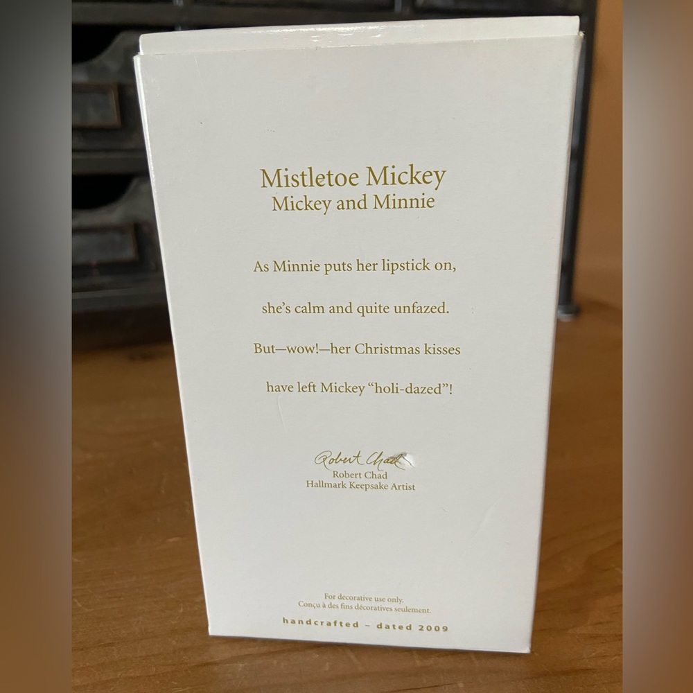 Disney Keepsake Mistletoe Mickey - Mickey and Minnie - Picture 2 of 5